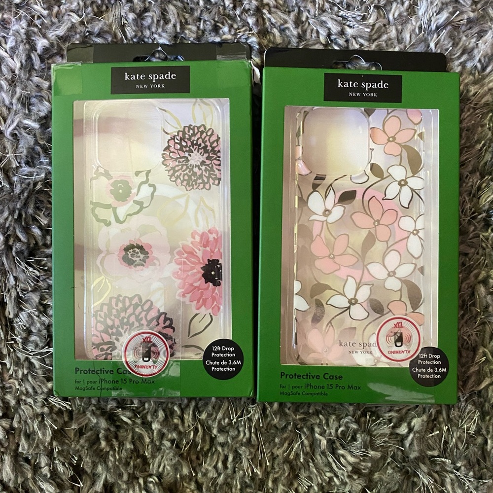 Kate Spade Pink and White iPhone Case Elegant Design